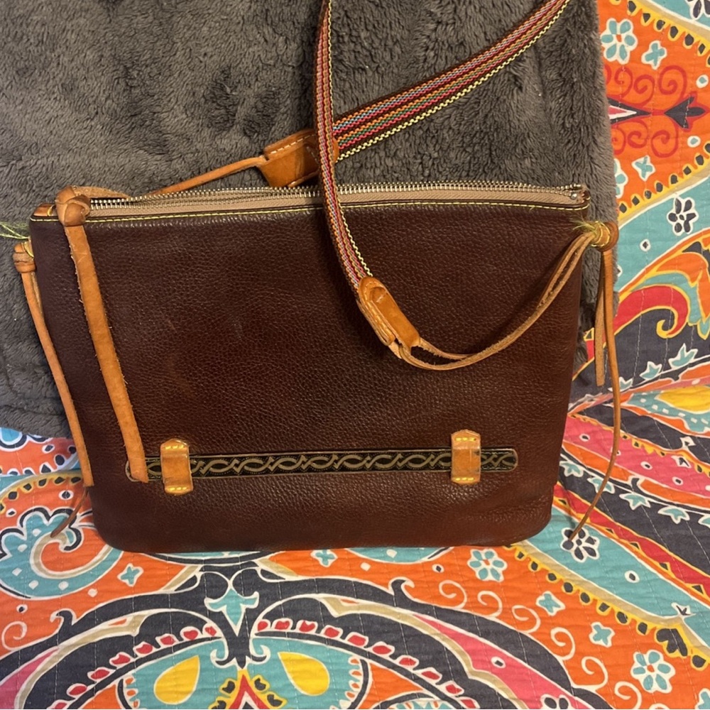Consuela all leather crossbody purse